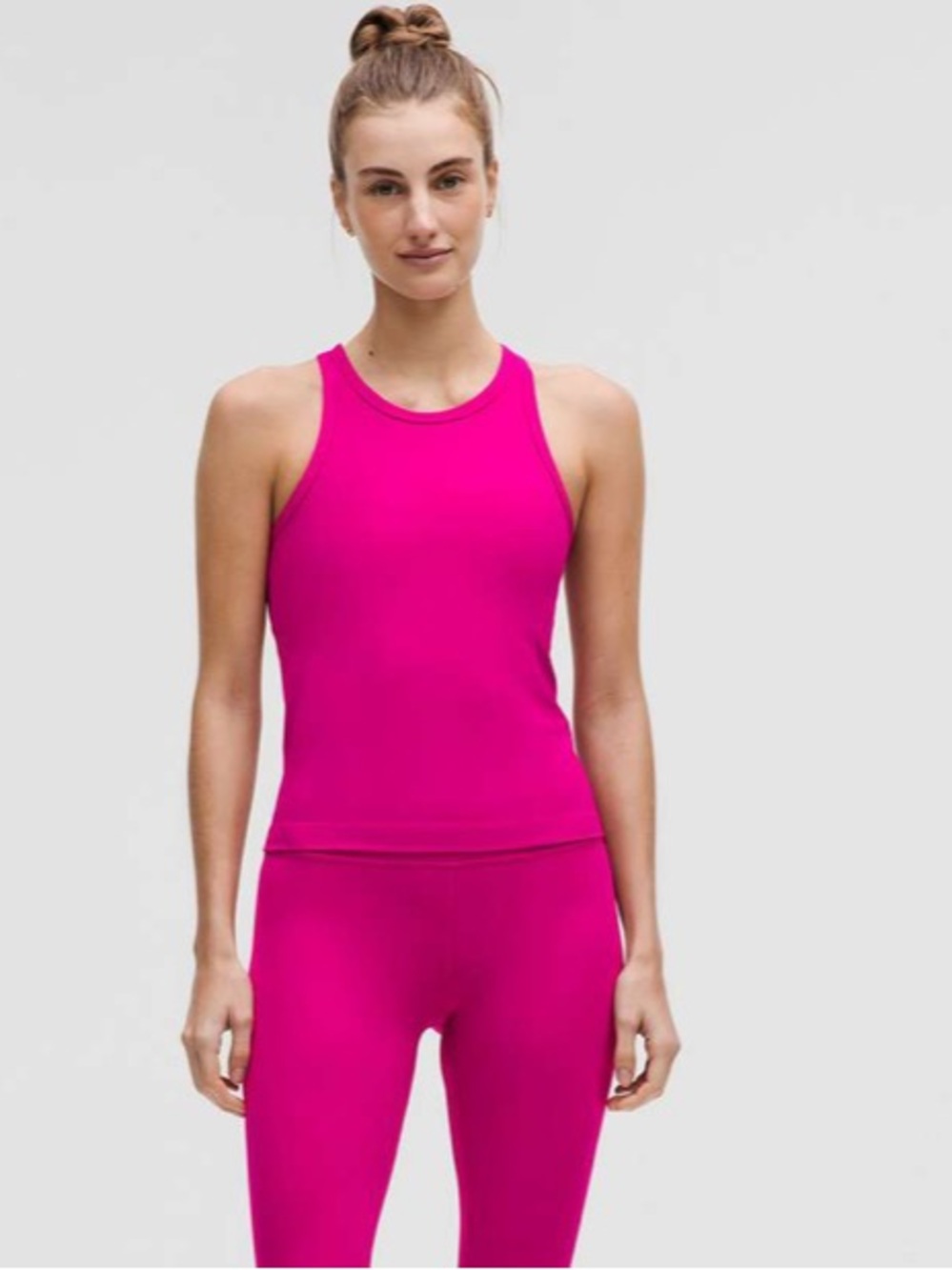 Lululemon Align Waist-Length Racerback Tank Top Ripened Raspberry size 10 - Picture 3 of 5
